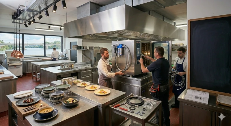Installation de cuisine professionnelle